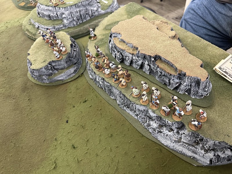 Colonial playtest rules Clans & Companies from Might of Arms ancients rules author Bob Bryant played with various British and Afghan figures at East Tennessee Miniatures Wargaming games day in Knoxville/Loudon